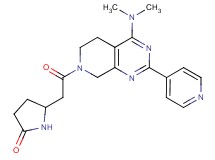 5-{2-[4-(dimethylamino)-2-(4-pyridinyl)-5,8-dihydropyrido[3,4-d]pyrimidin-7(6H)-yl]-2-oxoethyl}-2-pyrrolidinone