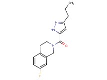 7-fluoro-2-[(3-propyl-1H-pyrazol-5-yl)carbonyl]-1,2,3,4-tetrahydroisoquinoline