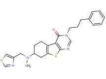 7-[methyl(1,3-thiazol-4-ylmethyl)amino]-3-(3-phenylpropyl)-5,6,7,8-tetrahydro[1]benzothieno[2,3-d]pyrimidin-4(3H)-one