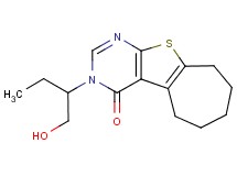 3-[1-(hydroxymethyl)propyl]-3,5,6,7,8,9-hexahydro-4H-cyclohepta[4,5]thieno[2,3-d]pyrimidin-4-one