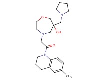 4-[2-(6-methyl-3,4-dihydroquinolin-1(2H)-yl)-2-oxoethyl]-6-(pyrrolidin-1-ylmethyl)-1,4-oxazepan-6-ol