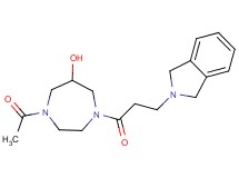 1-acetyl-4-[3-(1,3-dihydro-2H-isoindol-2-yl)propanoyl]-1,4-diazepan-6-ol