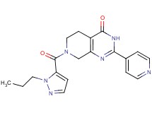 7-[(1-propyl-1H-pyrazol-5-yl)carbonyl]-2-pyridin-4-yl-5,6,7,8-tetrahydropyrido[3,4-d]pyrimidin-4(3H)-one