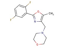 4-{[2-(2,5-difluorophenyl)-5-methyl-1,3-oxazol-4-yl]methyl}morpholine