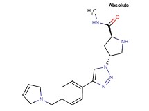(4R)-4-{4-[4-(2,5-dihydro-1H-pyrrol-1-ylmethyl)phenyl]-1H-1,2,3-triazol-1-yl}-N-methyl-L-prolinamide dihydrochloride