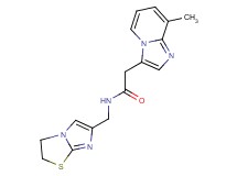 N-(2,3-dihydroimidazo[2,1-b][1,3]thiazol-6-ylmethyl)-2-(8-methylimidazo[1,2-a]pyridin-3-yl)acetamide