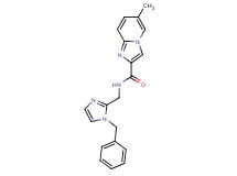 N-[(1-benzyl-1H-imidazol-2-yl)methyl]-6-methylimidazo[1,2-a]pyridine-2-carboxamide bis(trifluoroacetate)