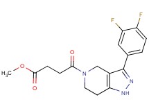 methyl 4-[3-(3,4-difluorophenyl)-1,4,6,7-tetrahydro-5H-pyrazolo[4,3-c]pyridin-5-yl]-4-oxobutanoate