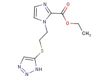 ethyl 1-[2-(1H-1,2,3-triazol-5-ylthio)ethyl]-1H-imidazole-2-carboxylate