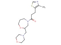 4-[3-(4-methyl-1,3-thiazol-5-yl)propanoyl]-2-(4-morpholinylmethyl)-1,4-oxazepane