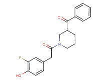 {1-[(3-fluoro-4-hydroxyphenyl)acetyl]-3-piperidinyl}(phenyl)methanone