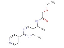 2-ethoxy-N-[1-(4-methyl-2-pyridin-4-ylpyrimidin-5-yl)ethyl]acetamide