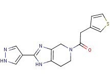 2-(1H-pyrazol-4-yl)-5-(3-thienylacetyl)-4,5,6,7-tetrahydro-1H-imidazo[4,5-c]pyridine