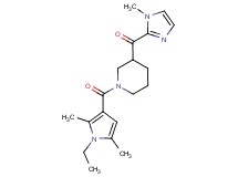 {1-[(1-ethyl-2,5-dimethyl-1H-pyrrol-3-yl)carbonyl]-3-piperidinyl}(1-methyl-1H-imidazol-2-yl)methanone