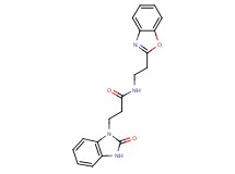 N-[2-(1,3-benzoxazol-2-yl)ethyl]-3-(2-oxo-2,3-dihydro-1H-benzimidazol-1-yl)propanamide
