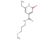 6-ethyl-N-[3-(methylthio)propyl]-2-oxo-1,2-dihydropyridine-4-carboxamide