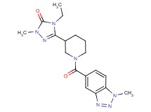 4-ethyl-2-methyl-5-{1-[(1-methyl-1H-1,2,3-benzotriazol-5-yl)carbonyl]piperidin-3-yl}-2,4-dihydro-3H-1,2,4-triazol-3-one
