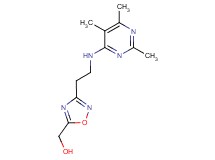 (3-{2-[(2,5,6-trimethylpyrimidin-4-yl)amino]ethyl}-1,2,4-oxadiazol-5-yl)methanol