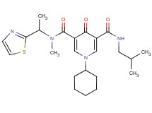 1-cyclohexyl-N'-isobutyl-N-methyl-4-oxo-N-[1-(1,3-thiazol-2-yl)ethyl]-1,4-dihydro-3,5-pyridinedicarboxamide