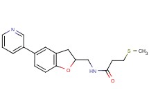 3-(methylthio)-N-{[5-(3-pyridinyl)-2,3-dihydro-1-benzofuran-2-yl]methyl}propanamide