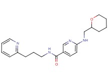 N-(3-pyridin-2-ylpropyl)-6-[(tetrahydro-2H-pyran-2-ylmethyl)amino]nicotinamide
