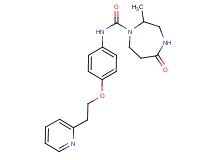 2-methyl-5-oxo-N-[4-(2-pyridin-2-ylethoxy)phenyl]-1,4-diazepane-1-carboxamide