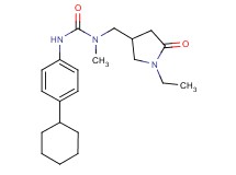N'-(4-cyclohexylphenyl)-N-[(1-ethyl-5-oxopyrrolidin-3-yl)methyl]-N-methylurea