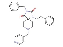 3-benzyl-1-(2-phenylethyl)-8-(4-pyridinylmethyl)-1,3,8-triazaspiro[4.5]decane-2,4-dione
