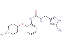 N-[(5-amino-1H-1,2,4-triazol-3-yl)methyl]-N'-{2-[(1-methylpiperidin-4-yl)oxy]phenyl}urea