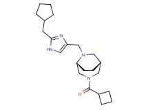 (1R*,5R*)-3-(cyclobutylcarbonyl)-6-{[2-(cyclopentylmethyl)-1H-imidazol-4-yl]methyl}-3,6-diazabicyclo[3.2.2]nonane