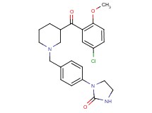 1-(4-{[3-(5-chloro-2-methoxybenzoyl)-1-piperidinyl]methyl}phenyl)-2-imidazolidinone