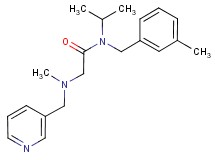 N-isopropyl-N-(3-methylbenzyl)-2-[methyl(pyridin-3-ylmethyl)amino]acetamide