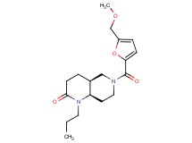 (4aS*,8aR*)-6-[5-(methoxymethyl)-2-furoyl]-1-propyloctahydro-1,6-naphthyridin-2(1H)-one
