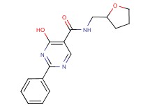 4-hydroxy-2-phenyl-N-(tetrahydrofuran-2-ylmethyl)pyrimidine-5-carboxamide