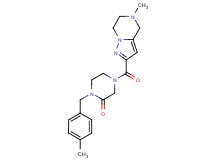 1-(4-methylbenzyl)-4-[(5-methyl-4,5,6,7-tetrahydropyrazolo[1,5-a]pyrazin-2-yl)carbonyl]piperazin-2-one