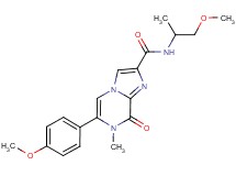 N-(2-methoxy-1-methylethyl)-6-(4-methoxyphenyl)-7-methyl-8-oxo-7,8-dihydroimidazo[1,2-a]pyrazine-2-carboxamide