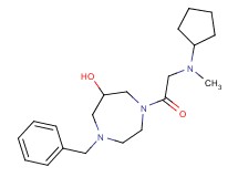1-benzyl-4-(N-cyclopentyl-N-methylglycyl)-1,4-diazepan-6-ol