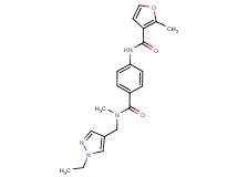 N-(4-{[[(1-ethyl-1H-pyrazol-4-yl)methyl](methyl)amino]carbonyl}phenyl)-2-methyl-3-furamide