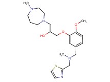 1-(2-methoxy-5-{[methyl(1,3-thiazol-2-ylmethyl)amino]methyl}phenoxy)-3-(4-methyl-1,4-diazepan-1-yl)-2-propanol