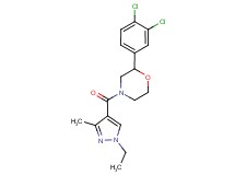 2-(3,4-dichlorophenyl)-4-[(1-ethyl-3-methyl-1H-pyrazol-4-yl)carbonyl]morpholine