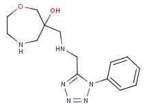 6-({[(1-phenyl-1H-tetrazol-5-yl)methyl]amino}methyl)-1,4-oxazepan-6-ol dihydrochloride