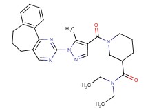 1-{[1-(6,7-dihydro-5H-benzo[6,7]cyclohepta[1,2-d]pyrimidin-2-yl)-5-methyl-1H-pyrazol-4-yl]carbonyl}-N,N-diethyl-3-piperidinecarboxamide