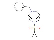 (1R*,5R*)-6-benzyl-3-(cyclopropylsulfonyl)-3,6-diazabicyclo[3.2.2]nonane