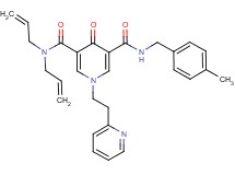 N,N-diallyl-N'-(4-methylbenzyl)-4-oxo-1-[2-(2-pyridinyl)ethyl]-1,4-dihydro-3,5-pyridinedicarboxamide