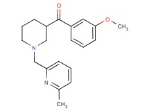 (3-methoxyphenyl){1-[(6-methyl-2-pyridinyl)methyl]-3-piperidinyl}methanone