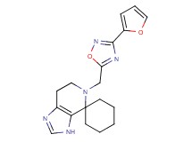 5'-{[3-(2-furyl)-1,2,4-oxadiazol-5-yl]methyl}-3',5',6',7'-tetrahydrospiro[cyclohexane-1,4'-imidazo[4,5-c]pyridine]