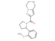 2-{[2-(2-methoxyphenyl)-1-pyrrolidinyl]carbonyl}-4,5,6,7-tetrahydropyrazolo[1,5-a]pyrazine hydrochloride
