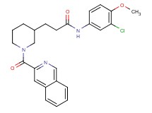 N-(3-chloro-4-methoxyphenyl)-3-[1-(3-isoquinolinylcarbonyl)-3-piperidinyl]propanamide