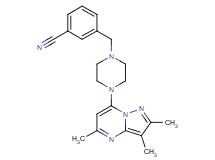 3-{[4-(2,3,5-trimethylpyrazolo[1,5-a]pyrimidin-7-yl)-1-piperazinyl]methyl}benzonitrile