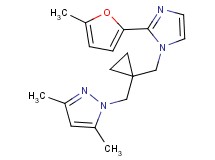 3,5-dimethyl-1-[(1-{[2-(5-methyl-2-furyl)-1H-imidazol-1-yl]methyl}cyclopropyl)methyl]-1H-pyrazole